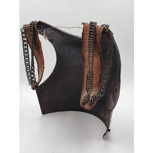 Rare Antique Original French Napoleon Era Imperial Guard Armored Breastplate. Great Authentic Piece Home Decor For Sale In Houston - Image 6 of 11