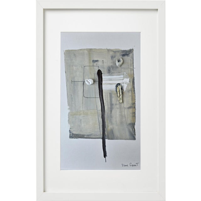 Set of 4 - One-of-a-Kind Contemporary Abstract Original Neutral Color Palette Oil Paintings / Earth Tones For Sale - Image 4 of 11