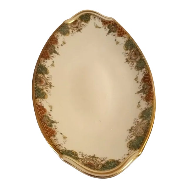 1940s Uc Limoges France Oval Bowl For Sale