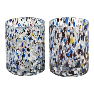Amalfi Glass Tealight / Votive Candle Holder, Set of 6 For Sale