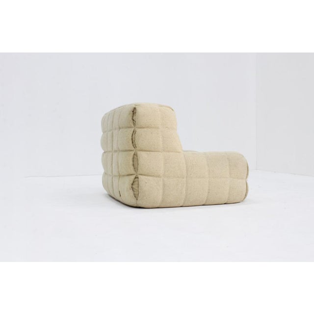 Beige Vintage Kashima Armchair by Michel Ducaroy for Ligne Roset, 1970s For Sale - Image 8 of 12