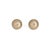 Stylish vintage Portuguese satin finish button earrings crafted in 19k yellow gold (circa 1960s). The chic earrings are...