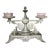 Antique Pairpoint Silver Plated Sweet Meat Serving Centerpiece With Glass Dishes - 3 Pc Set For Sale