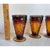 Amber Vintage 1970s Tiara Glass Amber Sunday Ice Cream Footed Cups – Set of 4 For Sale - Image 8 of 8