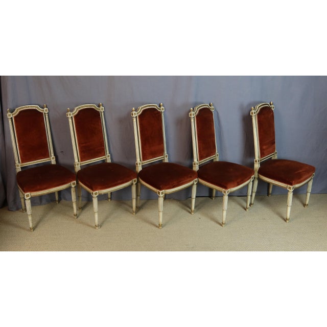Directoire Chair Series, 1950s, Set of 12 For Sale - Image 9 of 15
