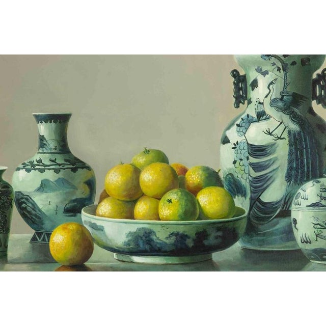 Contemporary Zhang Wei Guang, Still-Life Oil Painting of Oranges, 2000s, Oil, Framed For Sale - Image 3 of 5