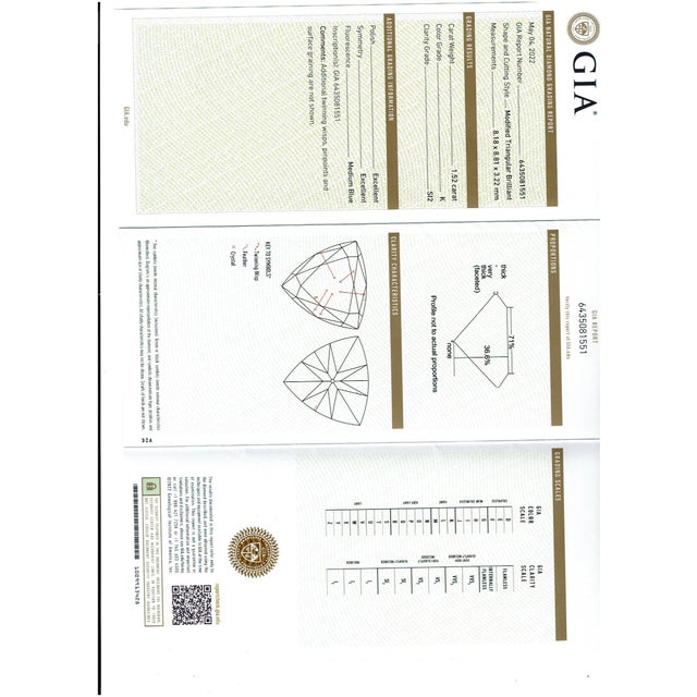 GIA Certified 11 Ct Fine Zambian Emerald & 1.52 Ct Each Trillion Diamond Ring Pt For Sale In New York - Image 6 of 18