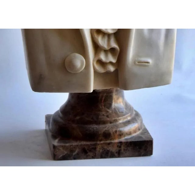 Italian Artist, Goethe Bust, Early 20th Century, Carrara Marble For Sale - Image 5 of 7