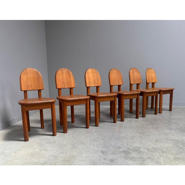Set of six Wasa dining chairs, Finland 1990s Solid oak frames and seats. All in very good condition condition....