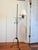 Early 1900s Vintage Colonial Style Wrought Iron Tripod Scrollwork Floor Lamp For Sale - Image 4 of 7