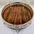 Mid-Century Modern Mid Century Sheffield Silver Co. Formica Laminate Footed Serving Tray, Wood-Grain, Silverplate Gallery For Sale - Image 3 of 12