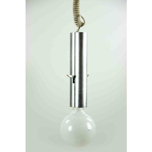 Gaetano Sciolari Minimalist Pendant Light in Metal from Gaetano Sciolari, Italy, 1970s For Sale - Image 4 of 5