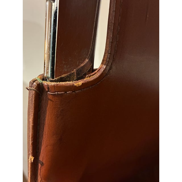 Late 20th Century Set of Four Willy Rizzo Attributed Leather Chairs For Sale - Image 16 of 16
