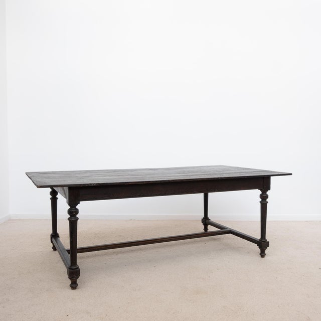 Antique French Farmhouse Table in Wood, 1900 For Sale - Image 10 of 10
