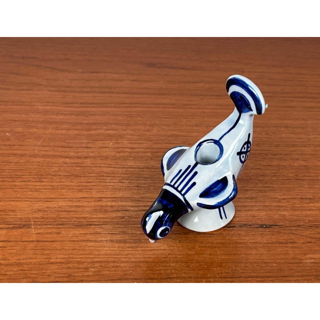 Mid-Century Modern Danish Studio Pottery Bird Candleholder from Søholm, 1960s For Sale - Image 13 of 16
