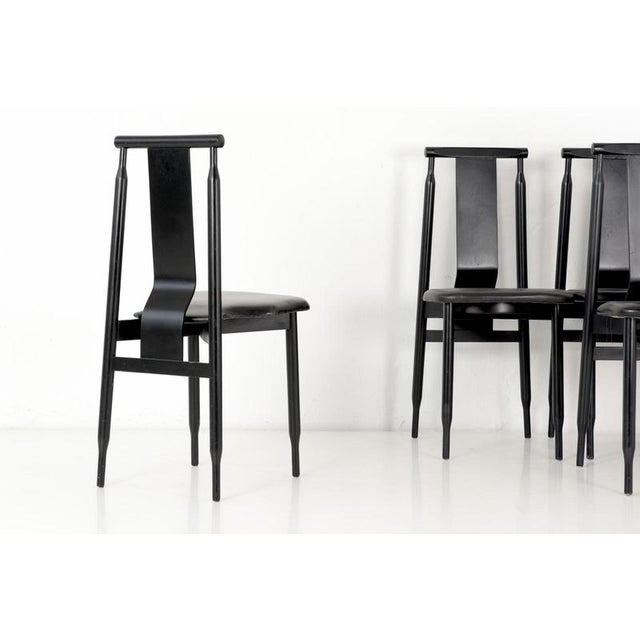 Lierna Chairs by Pier Giacomo and Achile Castiglioni for Gavina, Italy, 1958, Set of 6 For Sale - Image 5 of 12