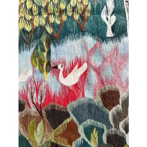 Textile Vintage Egyptian Tapestry, 1950s For Sale - Image 7 of 18