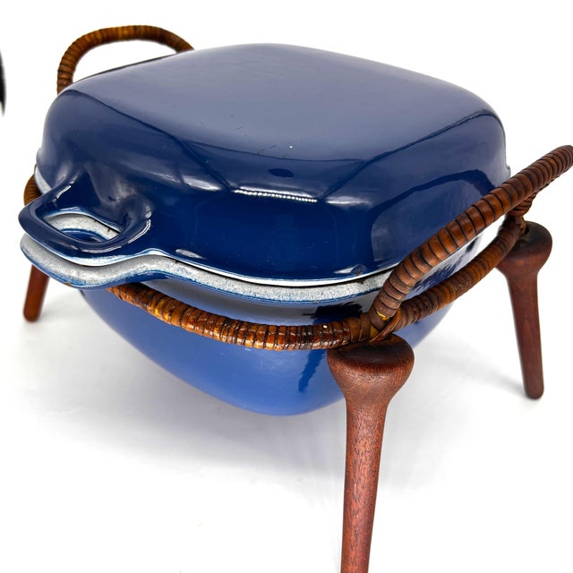 Designed by Jens Harald Quistgaard around 1954, this exceptional Anker-Line enameled cast iron casserole represents one of...