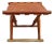 Vintage Danish Modern "Guldhøj" Teak Cognac Leather Folding Stool Poul Hundevad For Sale