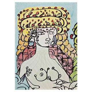 Tono Zancanaro, Poppea II, 1981, Lithograph For Sale