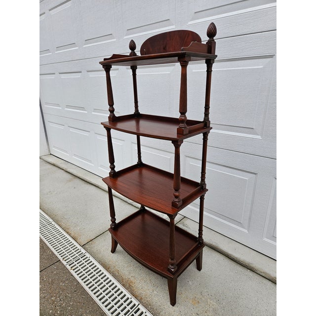 Mahogany Imperial Furniture Etagere -Large Shelves For Sale - Image 6 of 13