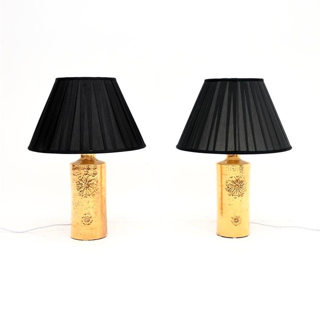1970s Vintage Swedish Ceramic Table Lamps by Bergboms, 1970, Set of 2 For Sale - Image 5 of 11