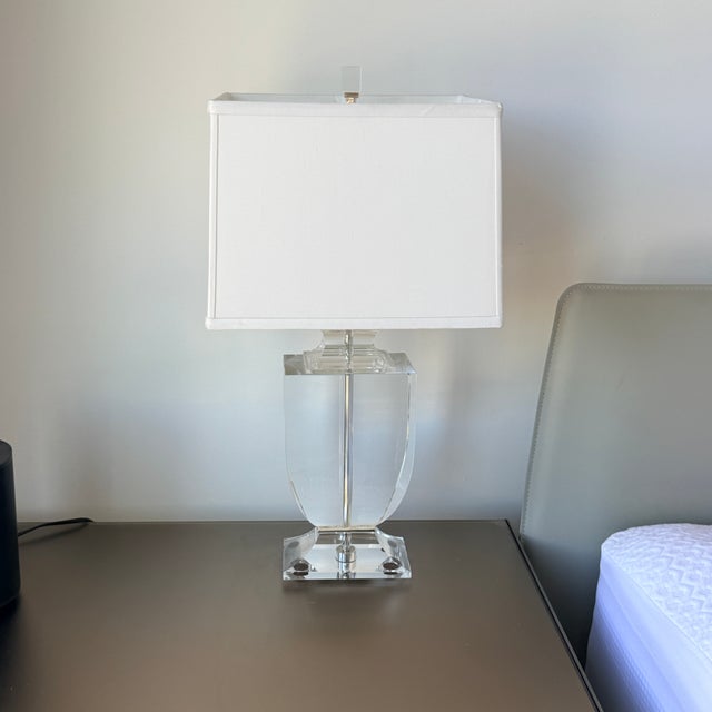Pair of Robert Abbey Artemis Crystal Lamps For Sale In Washington DC - Image 6 of 7