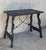 19th Century Spanish Baroque Side Table with Carved Top & Legs & Iron Stretchers For Sale - Image 16 of 18