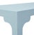 Textile Matthew Izzo Home Kendall Light Blue Linen Parson Style Coffee Table For Sale - Image 7 of 9