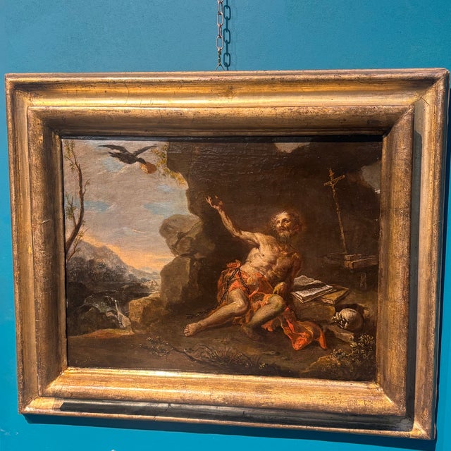 Neapolitan School Artist, Saint Elias, The Miracle of the Crows, 1600, Oil on Canvas For Sale - Image 17 of 18