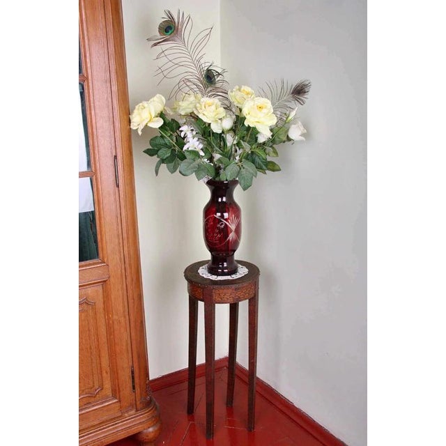 2000 - 2009 Vintage Cut Crystal Vase For Sale - Image 5 of 5