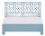 Chippendale Standard Bed California King - Pool Blue For Sale