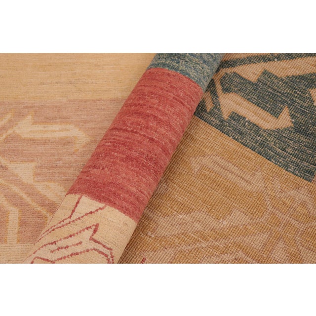 Tan Modern Gabbeh Tan/Brown Wool Rug - 6'0'' X 8'8'' For Sale - Image 8 of 10