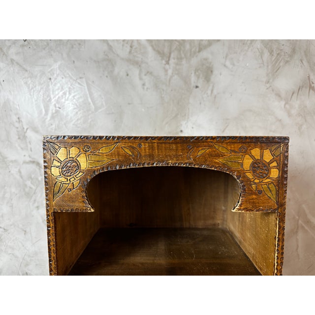 Art Deco Brown Wooden Etagère, 1925 For Sale - Image 6 of 14