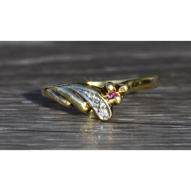 The Dandridge: Ladies 14K Gold Cocktail Ring with Diamonds For Sale In Philadelphia - Image 6 of 9