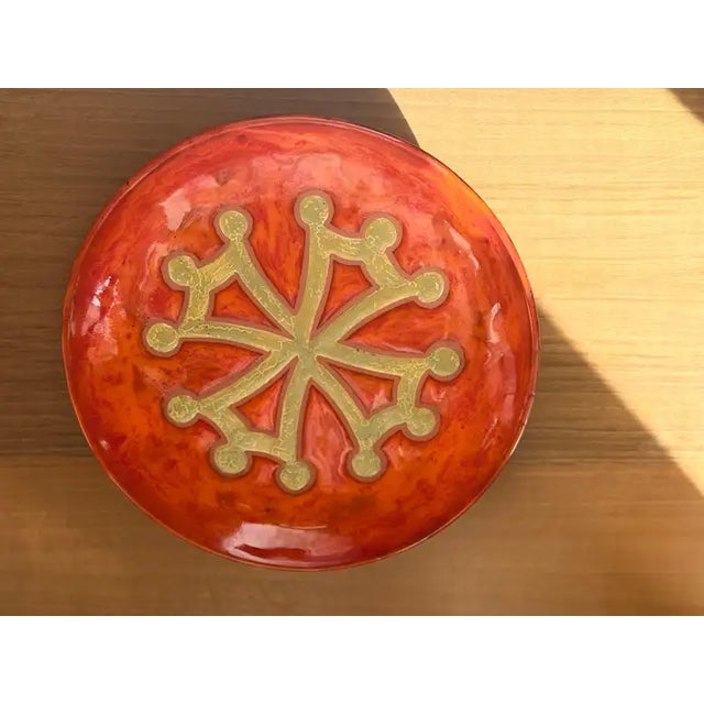 Ceramic Vallauris Wall Plate by Paul Azema, France, 1960–1970 For Sale - Image 9 of 10