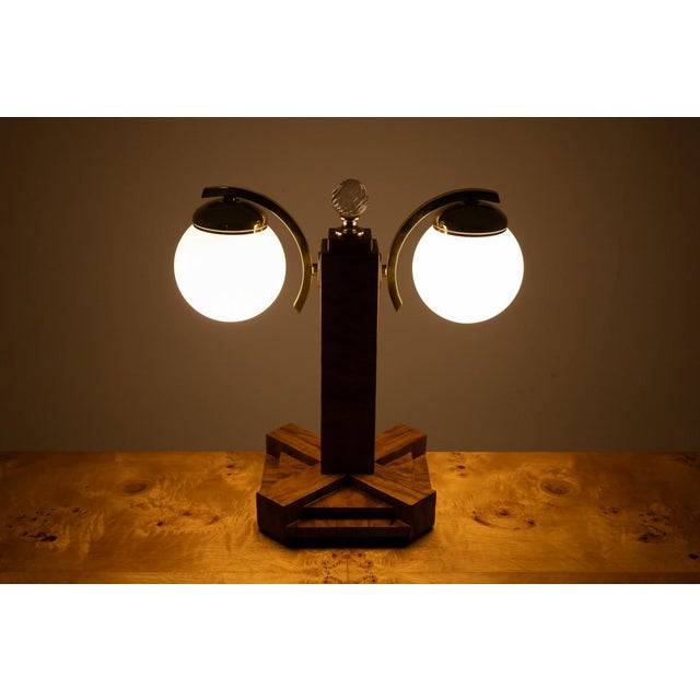 Art Deco Table Lamps, Poland, 1950s, Set of 2 For Sale - Image 10 of 11