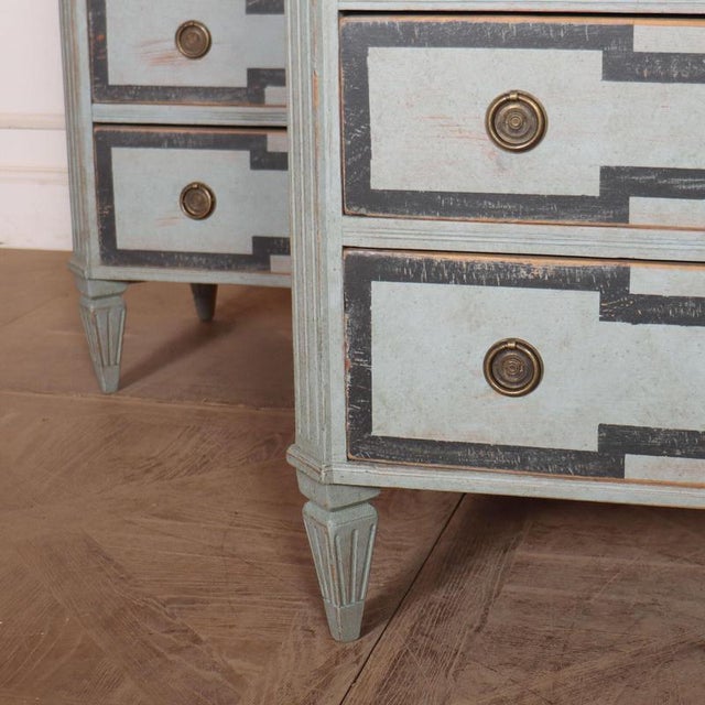 Swedish Painted Commodes, Set of 2 For Sale - Image 4 of 13