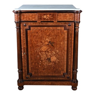 Napoleon III Buffet in Marquetry of Precious Woods, 1800s For Sale
