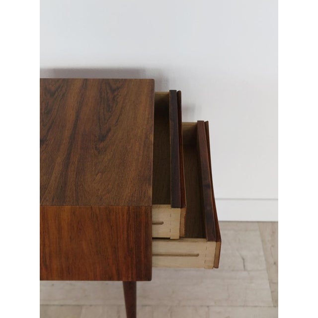 Brown Scandinavian Bedside Table from Arne Vodder, Denmark, 1950s For Sale - Image 8 of 9