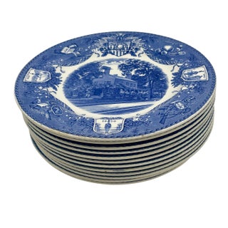 Set of 12 Wedgwood Dinner Plates, United States Military Academy - West Point, 1932 For Sale