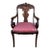 French Empire Style Flame Mahogany Armchair, 19th Century For Sale