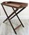 Mid 20th Century Vintage English Butler's Mahogany Tray Table With Folding Stand For Sale - Image 14 of 18