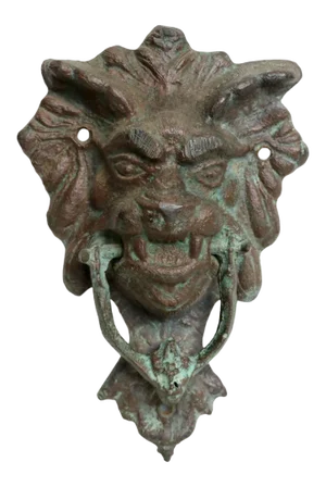 Early 20th Century Lion's Head Door Knocker