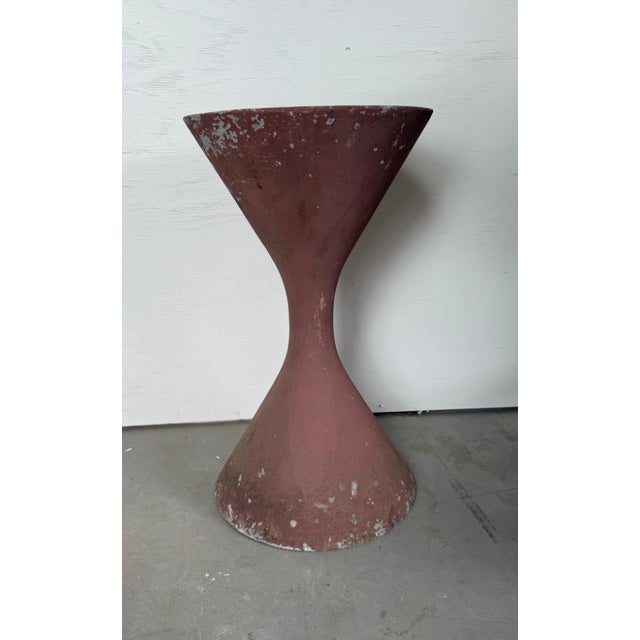 Mid 20th Century Mid-Century Modern Terra Cotta Painted Hourglass Planter For Sale - Image 5 of 9