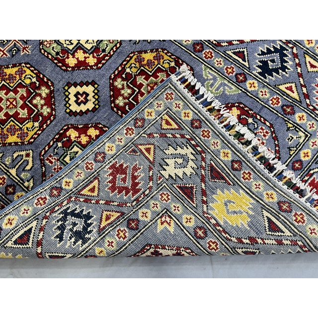 Gray Turkmen Philpa Bokhara Design Wool Rug, 3'4" X 4'10" For Sale - Image 14 of 14