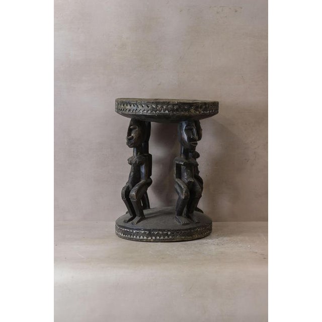 Vintage Baule Wood Side Table For Sale - Image 4 of 5