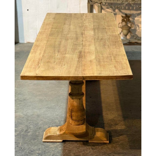 Large Oak Farmhouse Dining Table, 1925 For Sale - Image 6 of 18