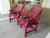 Chinese Grandinroad Red Chinese Chippendale Arm Chairs - a Pair For Sale - Image 3 of 13