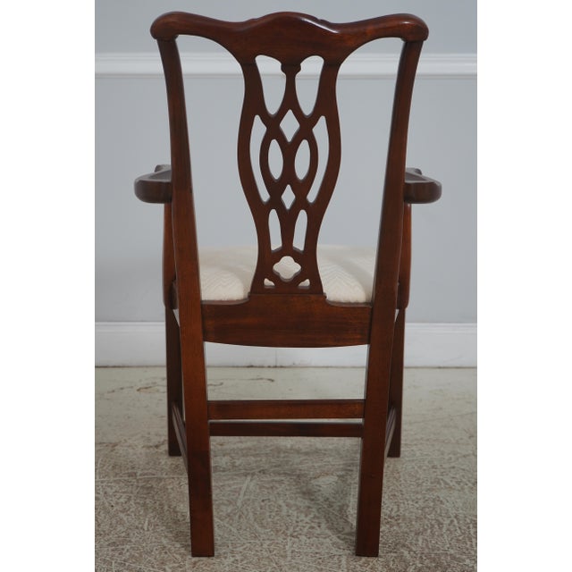 Hickory Chair Furniture Company Set of 8 Hickory Chair Mahogany Dining Chairs For Sale - Image 4 of 18